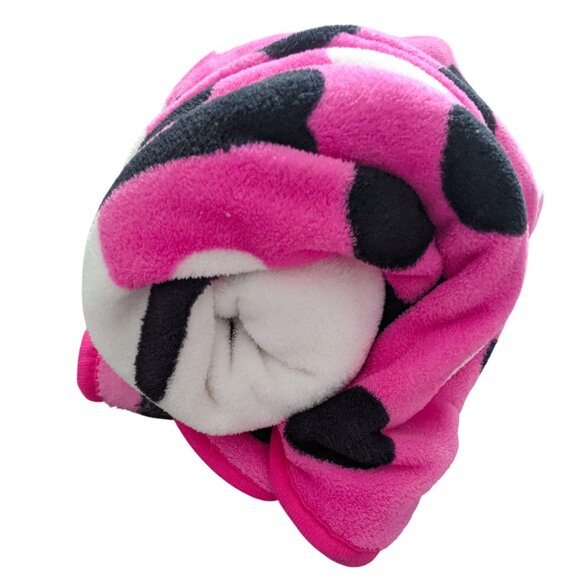 Hello Kitty Pink Plush Throw Blanket 46x60 Soft Fleece Kids Twin Bed Bedding Gif - Picture 3 of 5